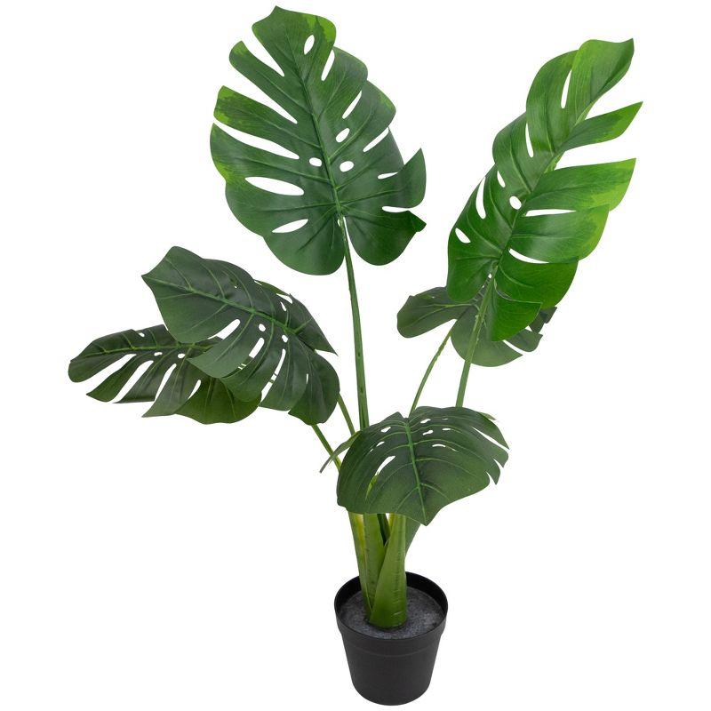 Northlight Seasonal 35'' Faux Monstera Plant Plant in Pot