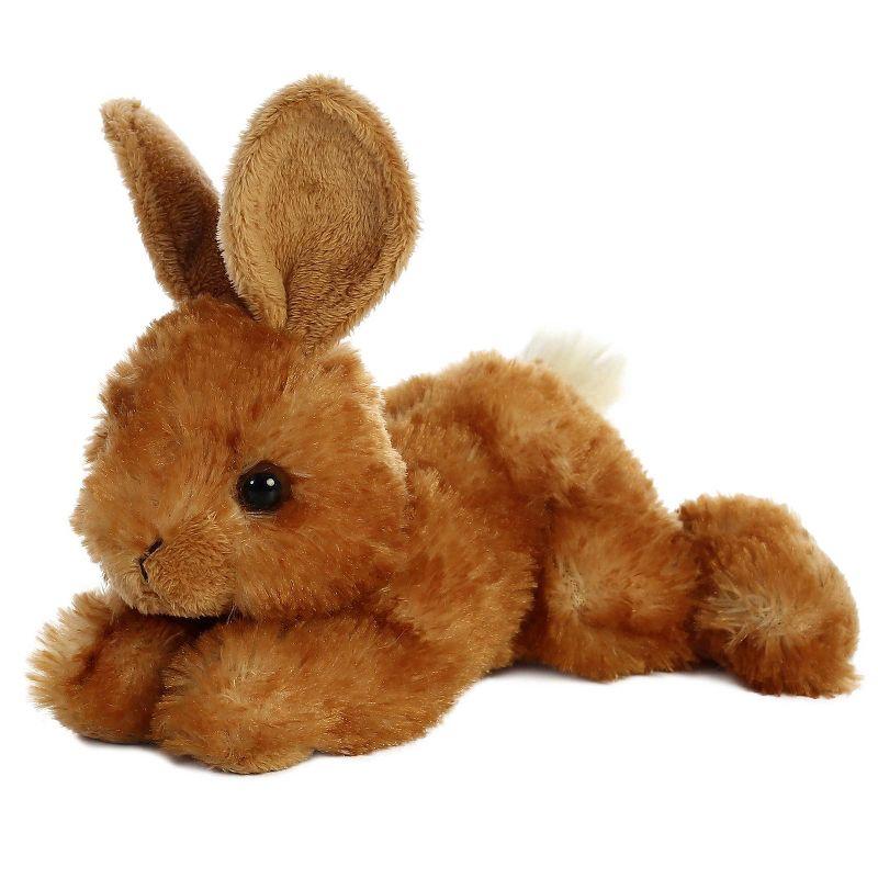 Aurora Small Bitty Bunny Mini Flopsie Adorable Stuffed Animal Brown 8"