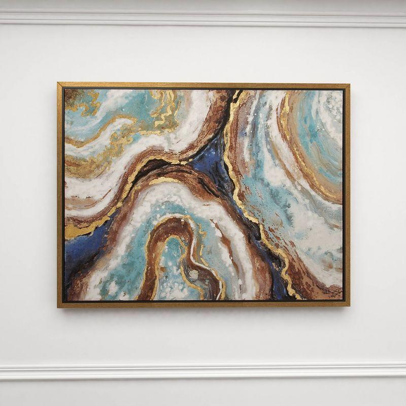 Canvas Geode Enlarge Slice Framed Wall Art - Olivia & May