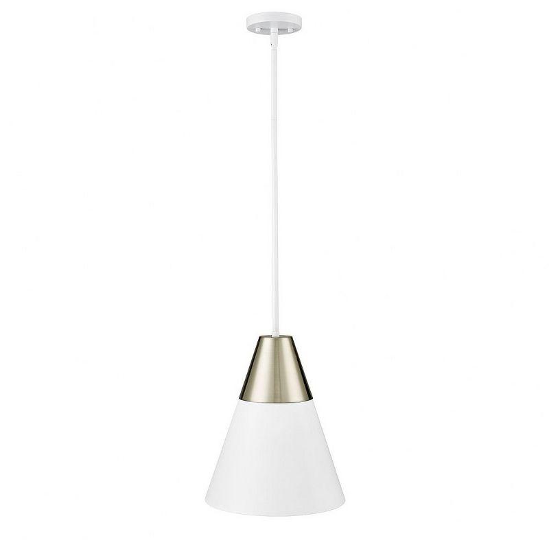 Millennium Lighting Annos 1 - Light Pendant in  Matte White/Modern Gold