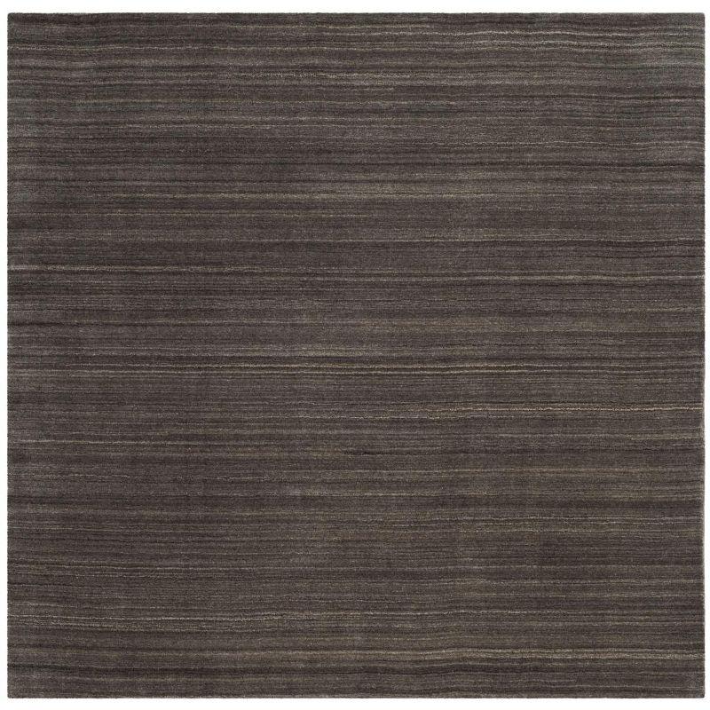 Himalaya HIM820 Handmade Area Rug - 6'x6' - Charcoal - Safavieh