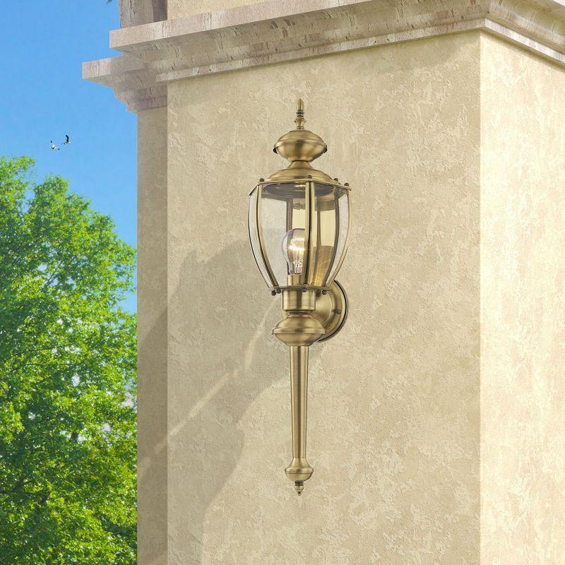 Livex Lighting 1 - Light Wall Light in  Antique Brass