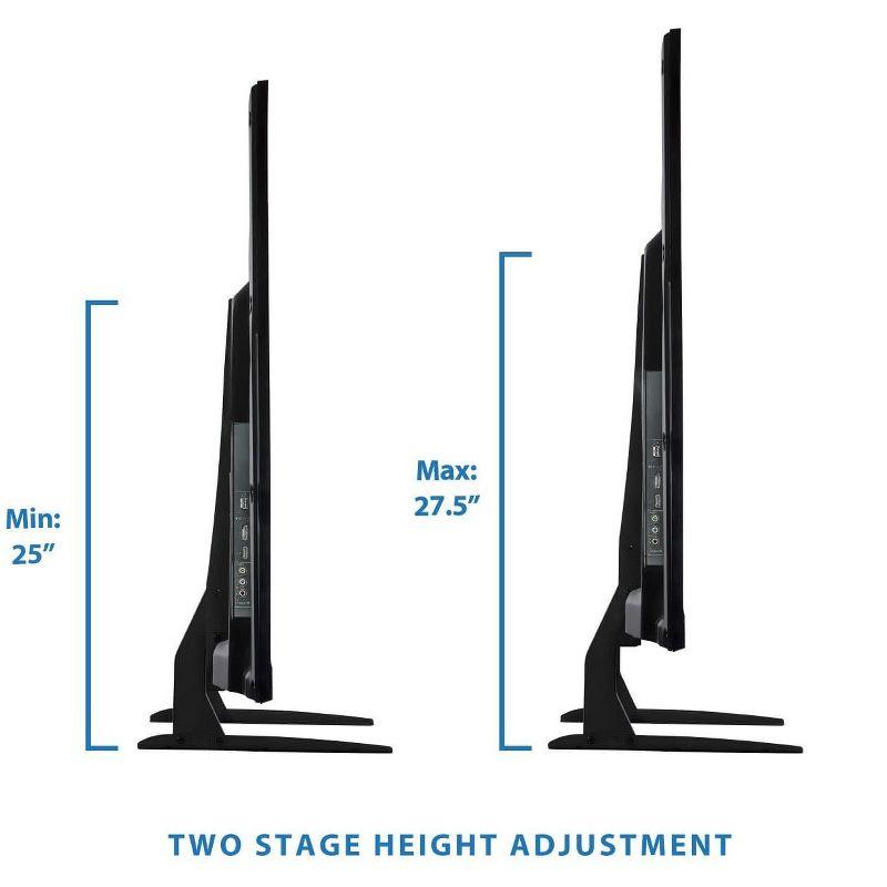 Mount-It! Universal TV Stand Base Replacement | Table top Pedestal Mount Fits 32 - 60 inch LCD LED Plasma TVs | 110 Lbs. Capacity | VESA 800 x 400 mm