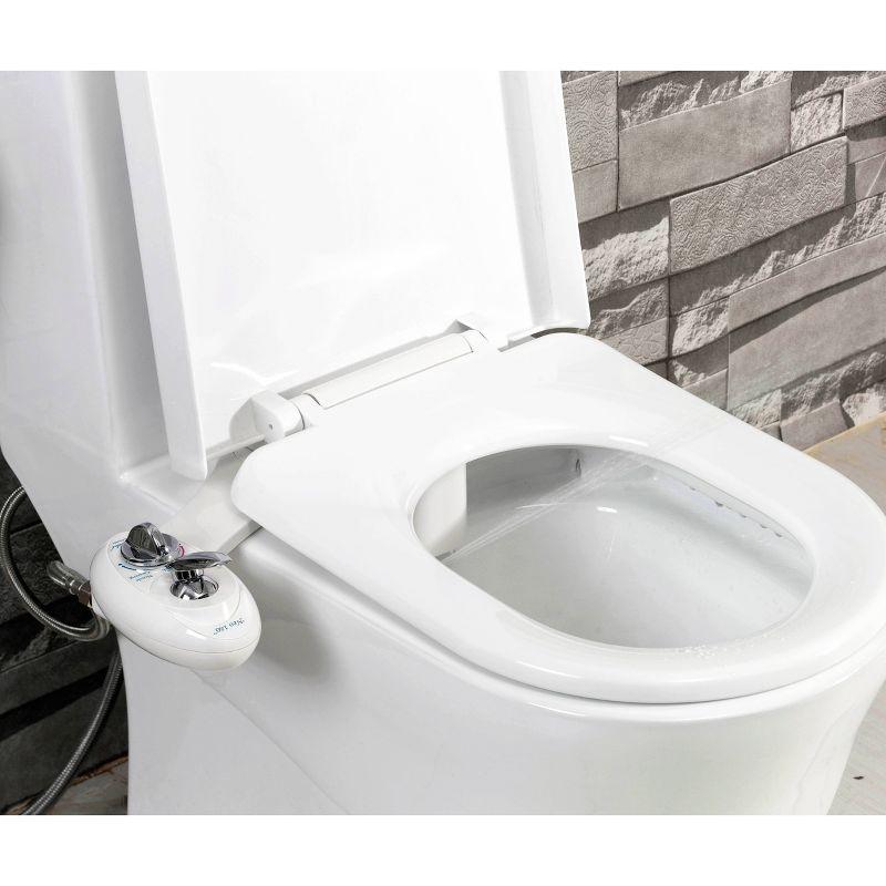 NEO 180 Mechanical Bidet Attachment White - LUXE Bidet: Hygienic Water Spray, Easy Install, Ceramic Core