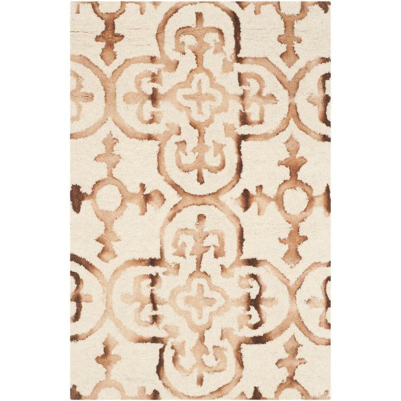 Dip Dye DDY711 Hand Tufted Indoor Accent Rug - Ivory/Camel - 2'x3' - Safavieh