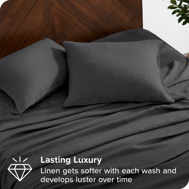 Bare Home 100% Linen Sheet Set