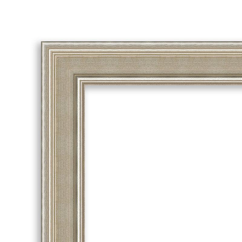 Amanti Art Mezzo Silver Wood Picture Frame