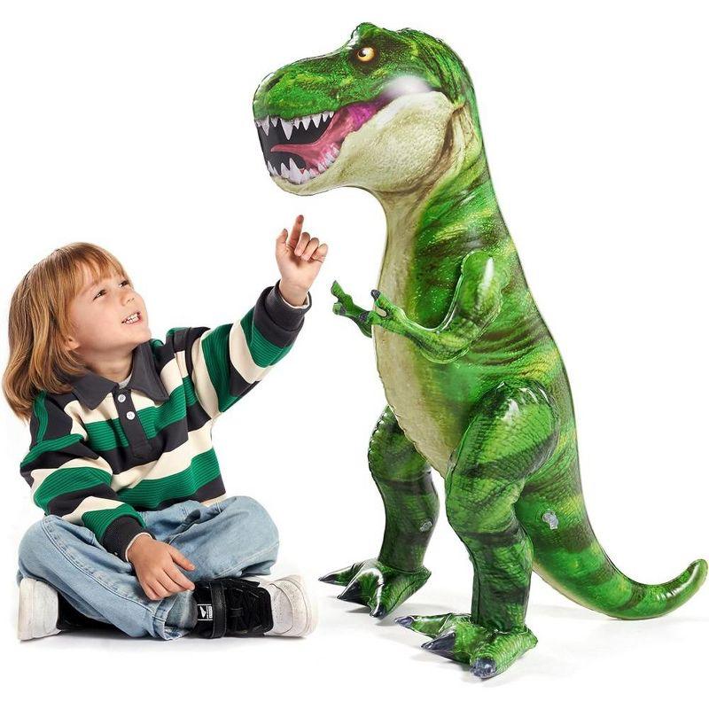 Joyfy 37" T-Rex Dinosaur Inflatable Toy for Party Decorations, Tyrannosaurus Rex Dinosaur Toy, Dinosaur Birthday Christmas Party Gift for Kids Adult