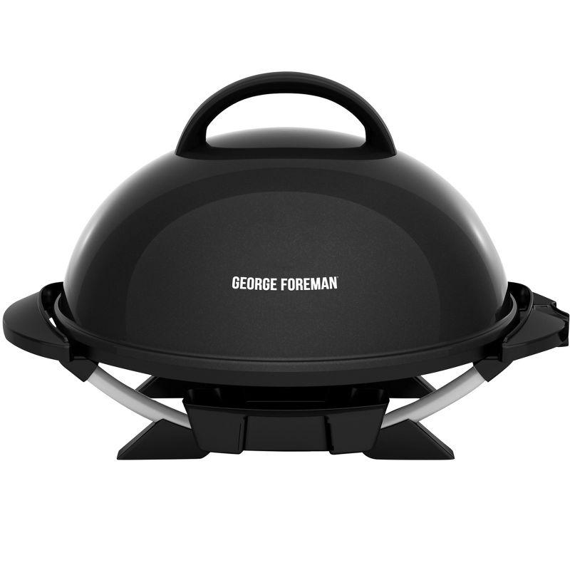 George Foreman George Foreman Indoor/Outdoor Electric Patio Grill, Apartment Approved, 15-Serving, Removable Stand, Black