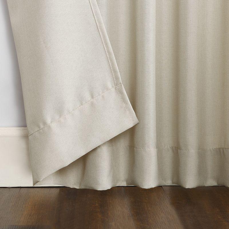 No. 918 Light Filtering Semi-Sheer Joshua Heathered Texture Tab Top Curtain Panel