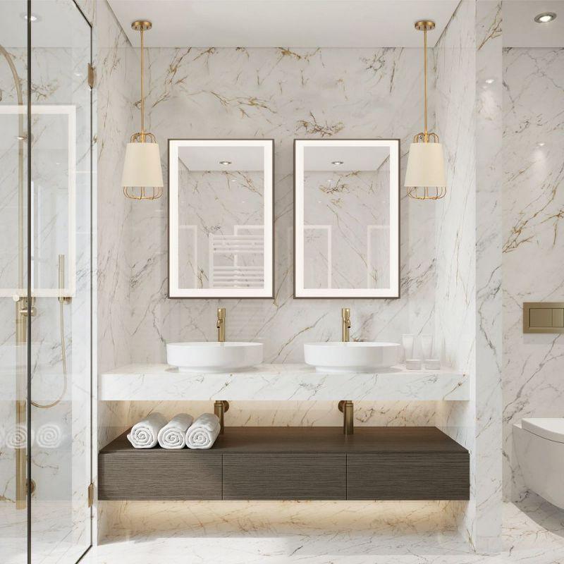 Tura 1 - Light Brass Single Pendant