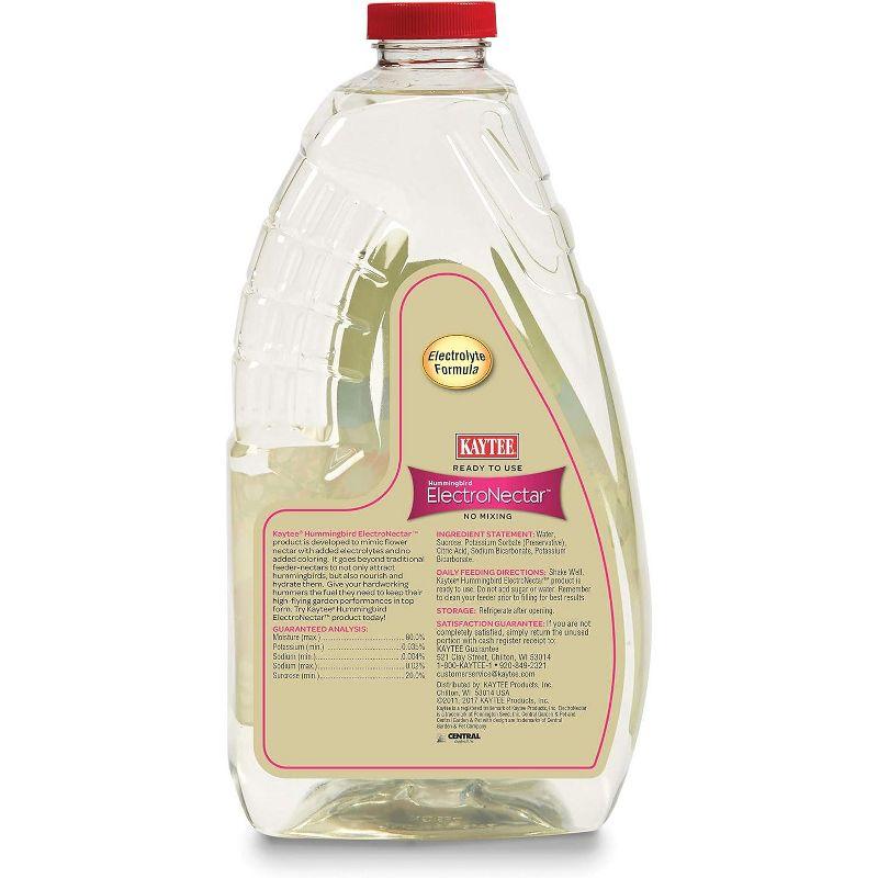 Kaytee Hummingbird ElectroNectar Wild Bird Food, Ready to Use - 64 Ounces