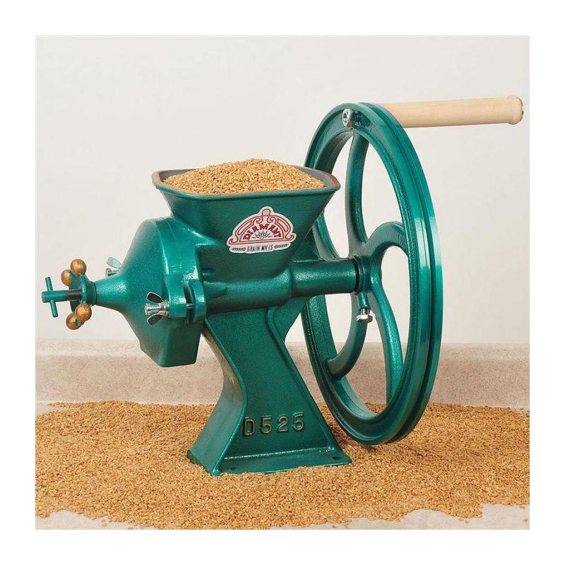 Lehman's Diamant Hand Grain Mill, Heavy Duty Easy to Use Manual Crank Coarse to Fine Flour Mill for Dry to Oily Grains, Steel and Iron, 56 pounds