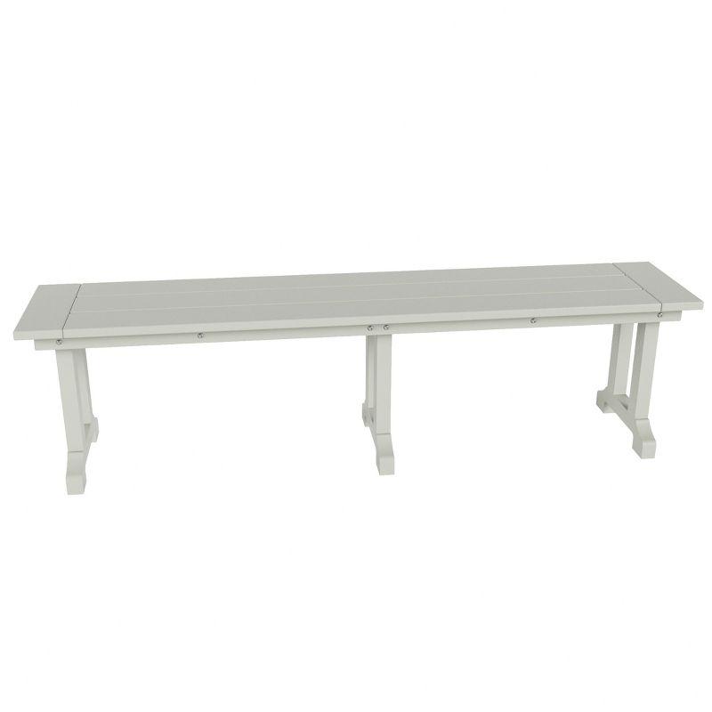 WestinTrends  Outdoor Patio Dining Bench, Sand
