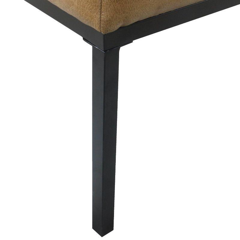 Tufted Metal Bench - HomePop