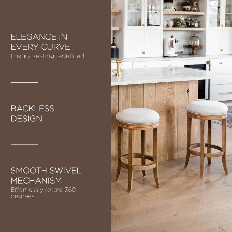 Maven Lane Maven Lane Eva Stool with Fabric Upholstery