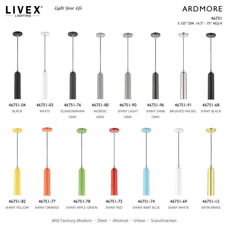 Livex Lighting Ardmore 1 - Light Pendant in  Shiny Yellow