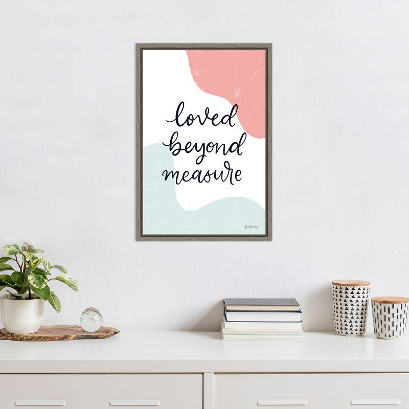 Amanti Art Blush Nursery II by Becky Thorns Canvas Wall Art Print Framed 16 x 23-in.