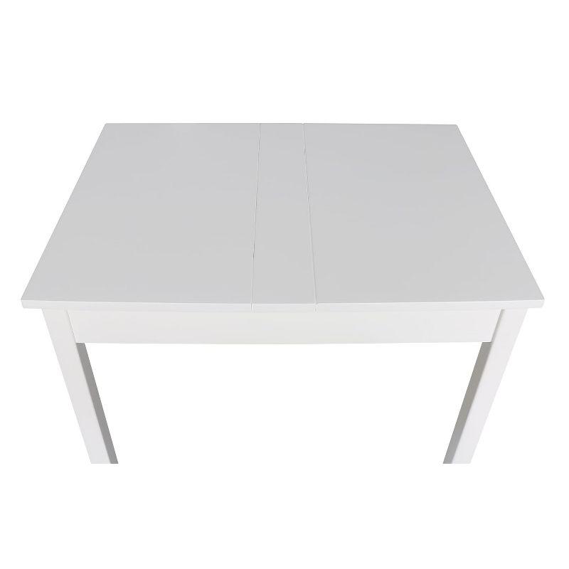 International Concepts Table With Lift Up Top For Storage, White