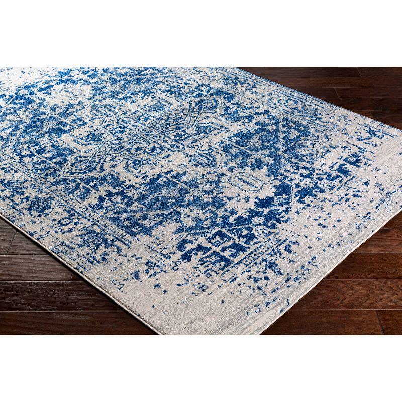 Prisha Rug - White and Blue / 2'7" x 10'3"