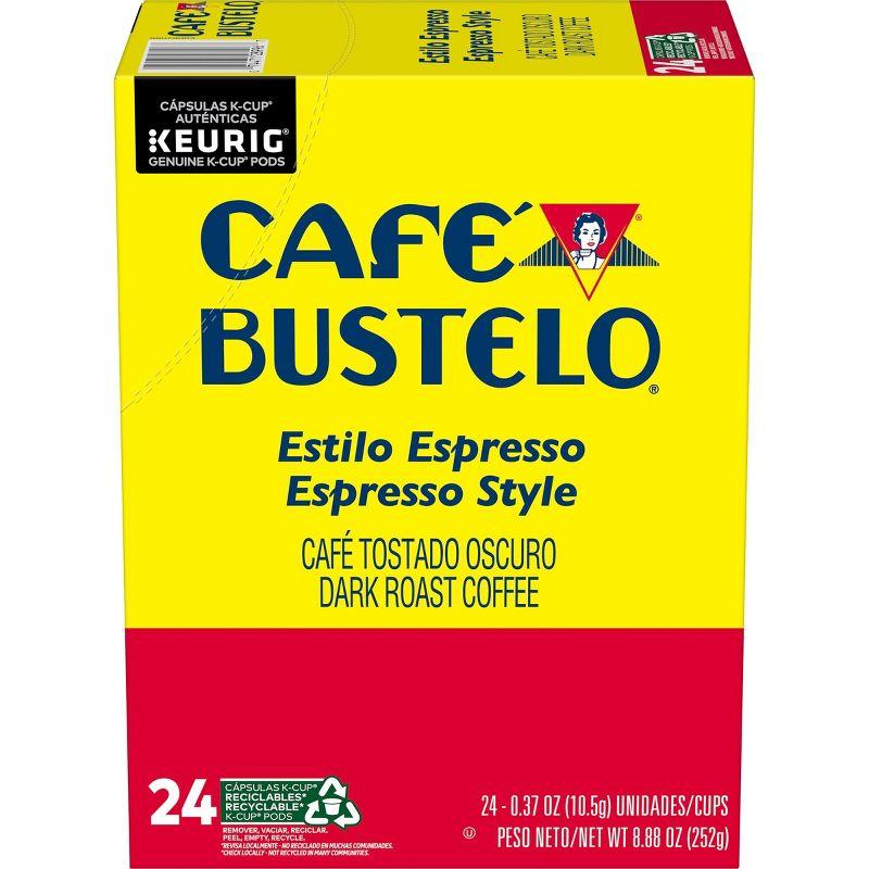 Café Bustelo Espresso Dark Roast Coffee - Keurig K-Cup Pods - 24ct