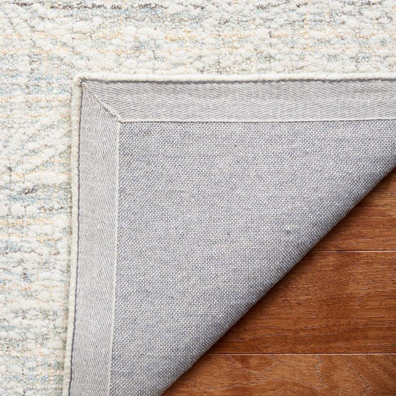 Handmade Light Blue Wool Tufted Runner Rug, 2'3" x 9'