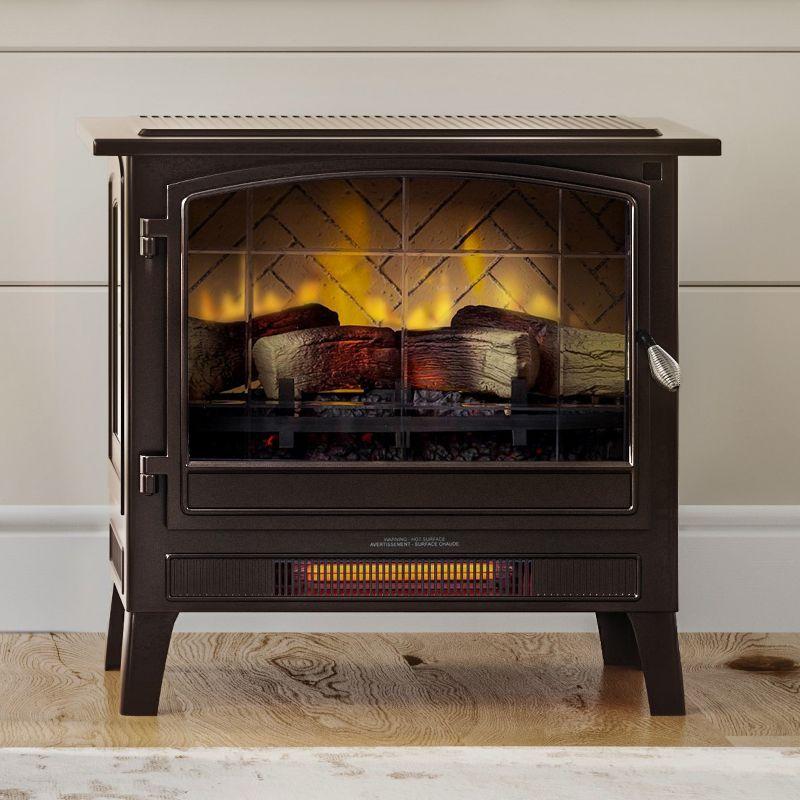 Country Living Smart Infrared Electric Fireplace Stove Heater, Alexa and Google Home Compatible
