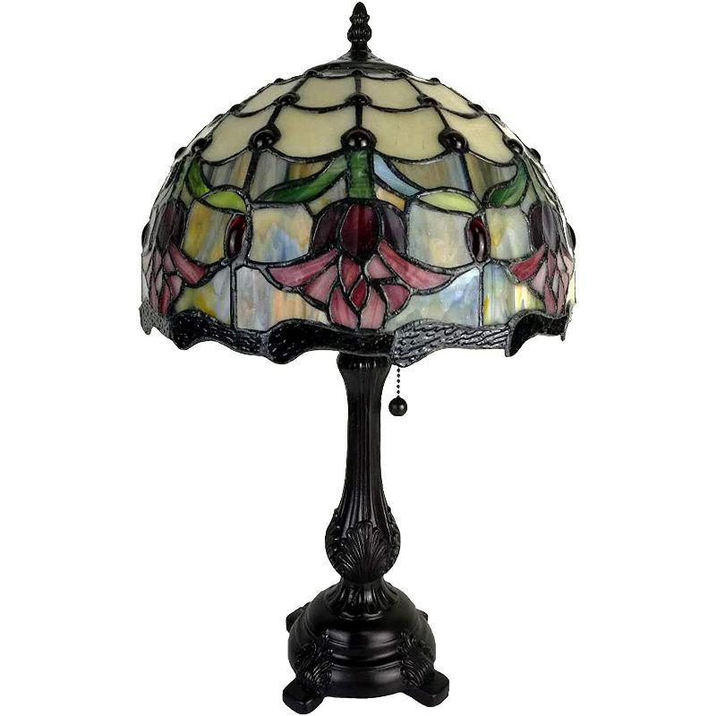 Amora Lighting Tiffany Style Tulips Table Lamp 19" Tall