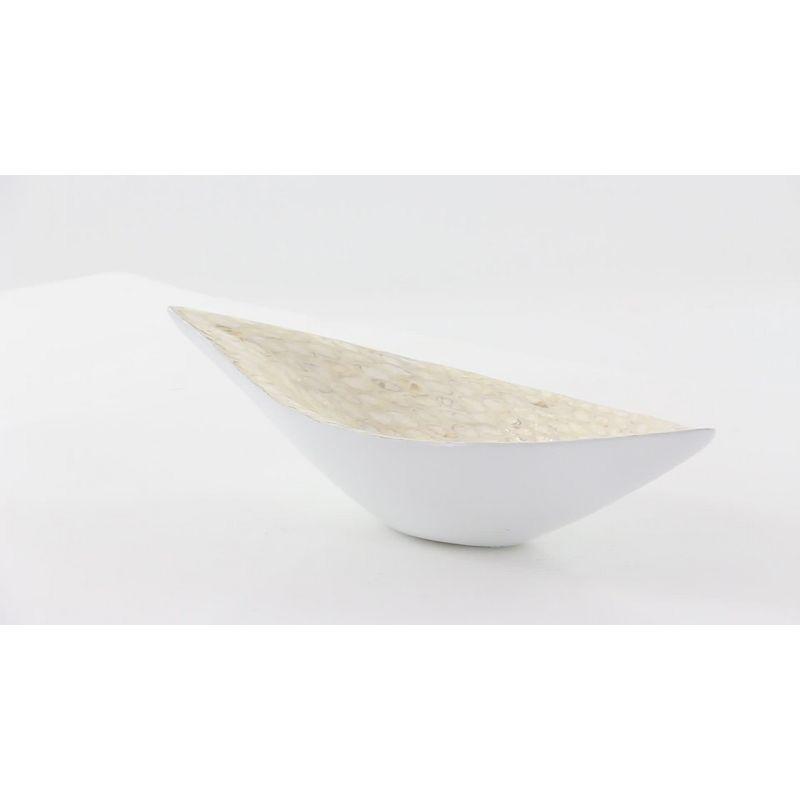 Mother of Pearl Shell Decor White Tray