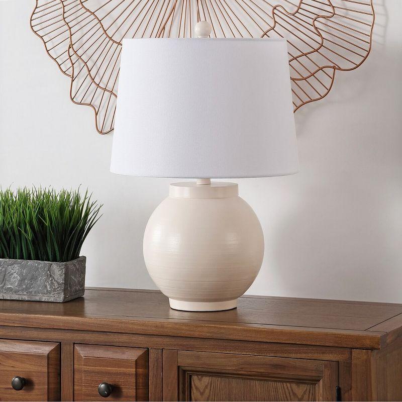 Timeless Ivory Curved Silhouette 22" Table Lamp