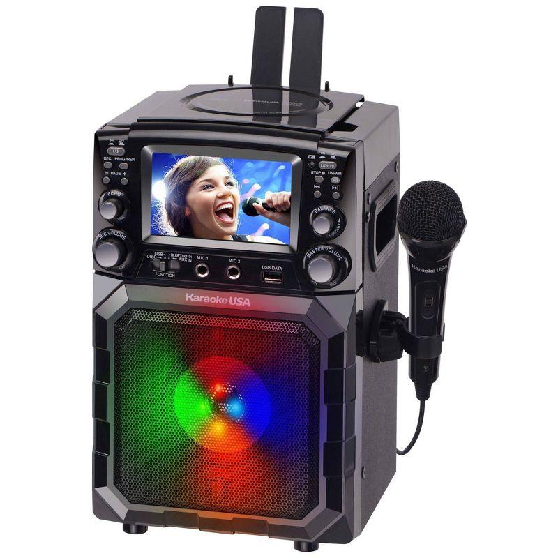 Karaoke USA Portable CDG/MP3 Karaoke Player (GQ450): Bluetooth, TFT-LCD Screen