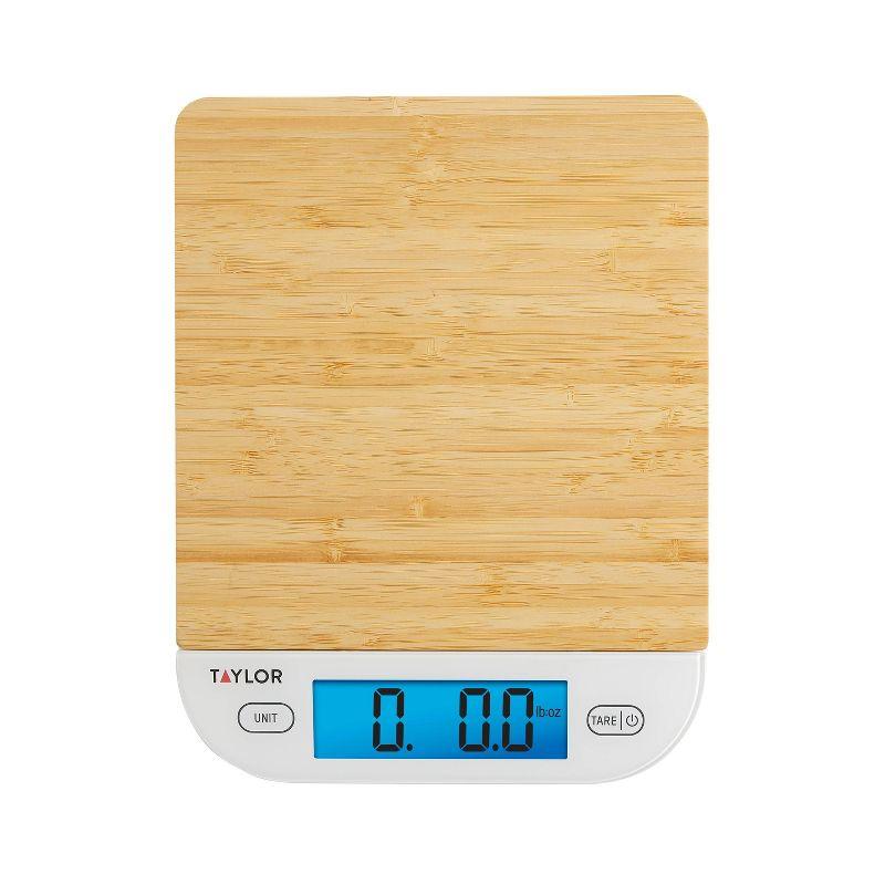 Taylor Taylor Digital Eco-Friendly Bamboo Kitchen Food Scale