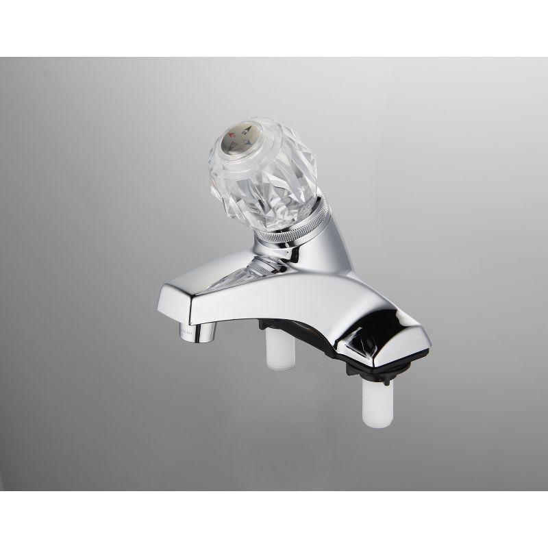 Home Plus Chrome Traditional Centerset Bathroom Sink Faucet