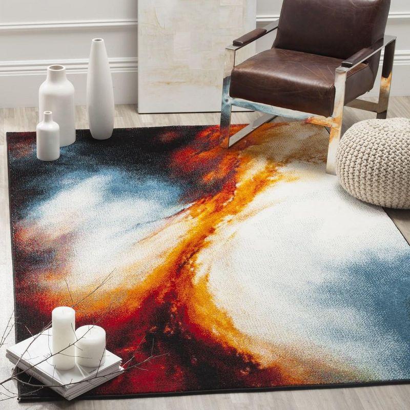 Galaxy Multi-Color Abstract Low Pile Area Rug