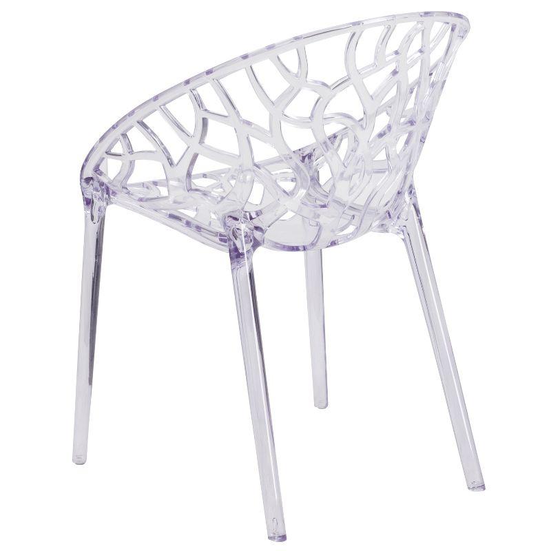 Flash Furniture Specter Series Transparent Stacking Side Chair