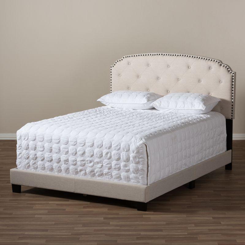 Lexi Modern and Contemporary Fabric Upholstered Bed - Baxton Studio