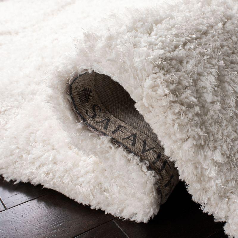Supreme Shag SGS621 Hand Tufted Indoor Area Rug - Ivory - 8'x10' - Safavieh