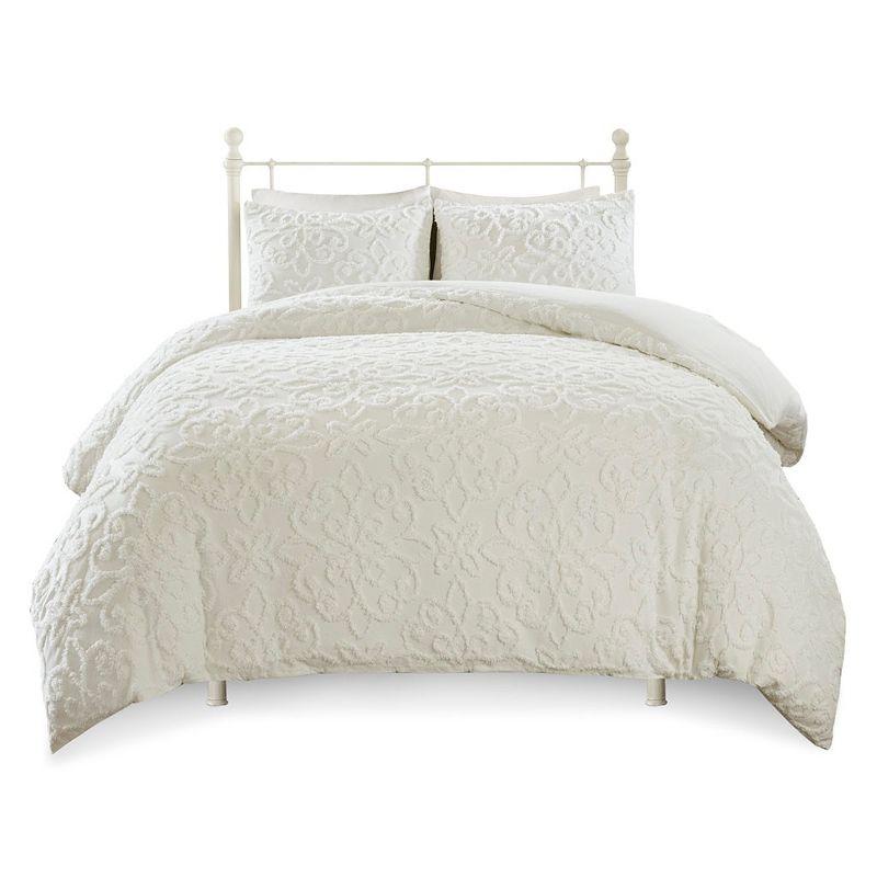 Kelly Clarkson Home Emberly Tufted Cotton Chenille Duvet Cover Set