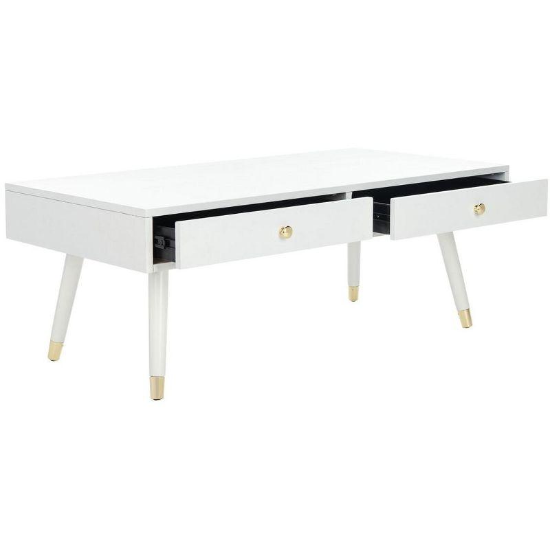 Levinson Gold Cap Coffee Table  - Safavieh