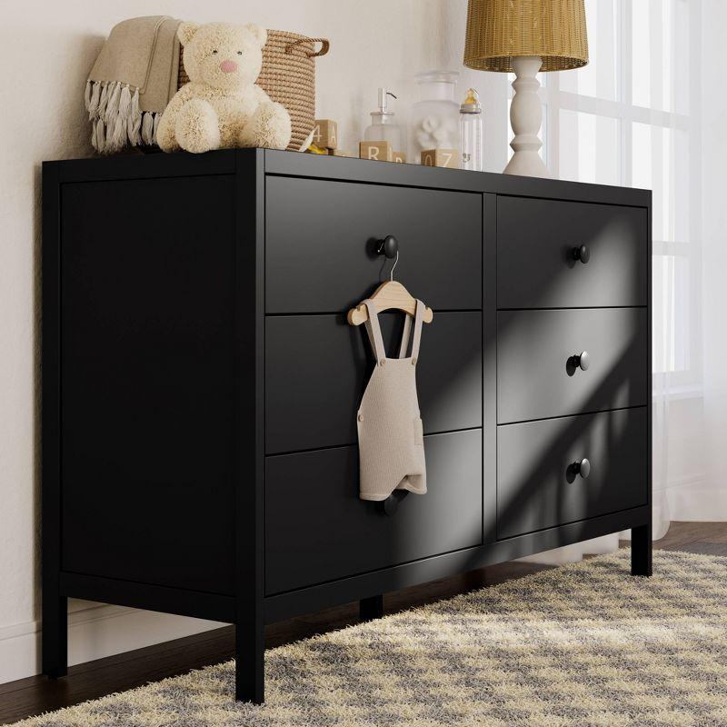 Graco Universal 6-Drawer Double Dresser - Black