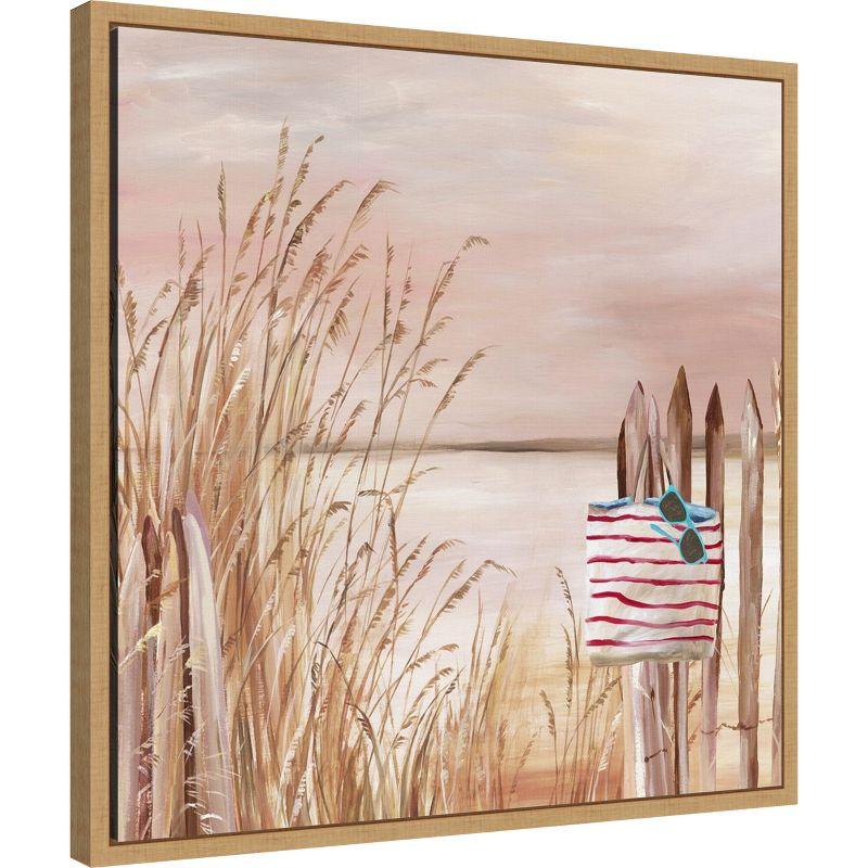 Amanti Art Beach Day II by Allison Pearce Canvas Wall Art Print Framed 22 x 22-in.