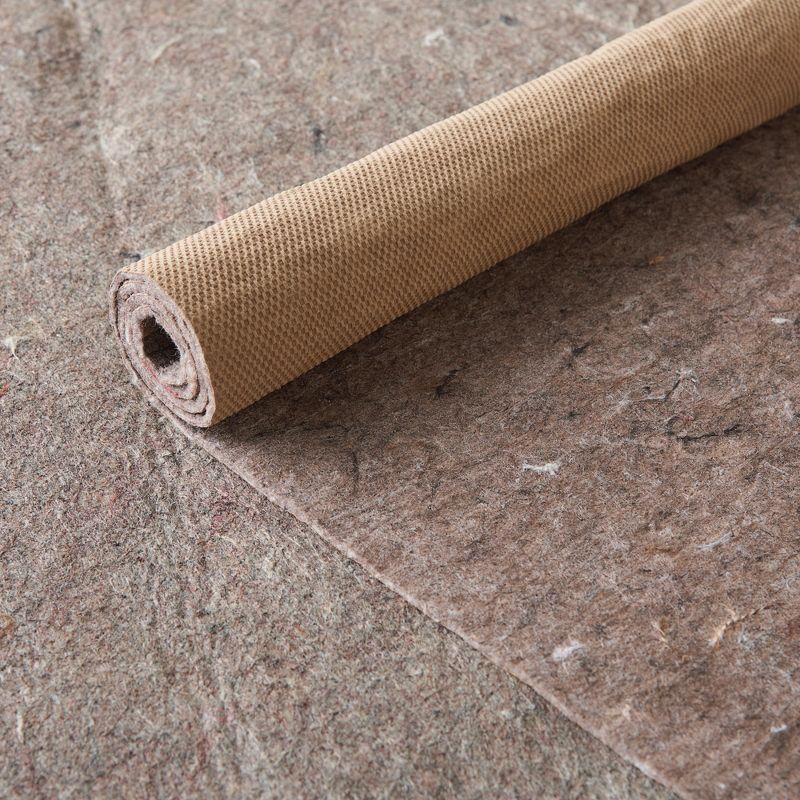 Eco-Friendly Tan Rug-Loc Pad 5' x 8' with Superior Grip