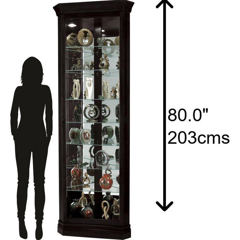 Howard Miller Duane Curio Cabinet 680487 Black Satin