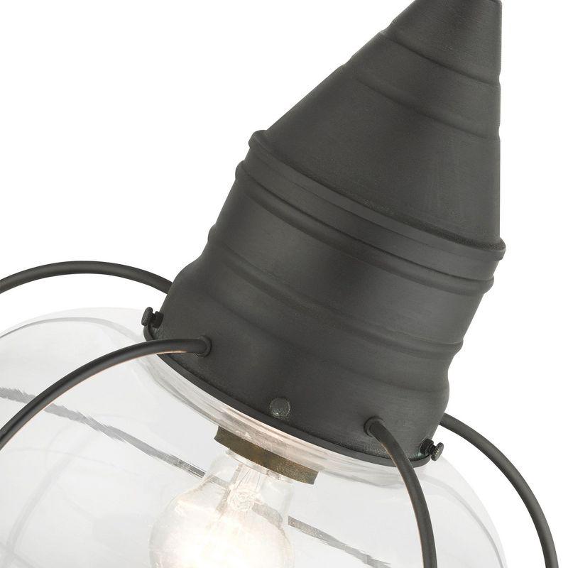 Livex Lighting Newburyport 1 - Light Pendant in  Charcoal