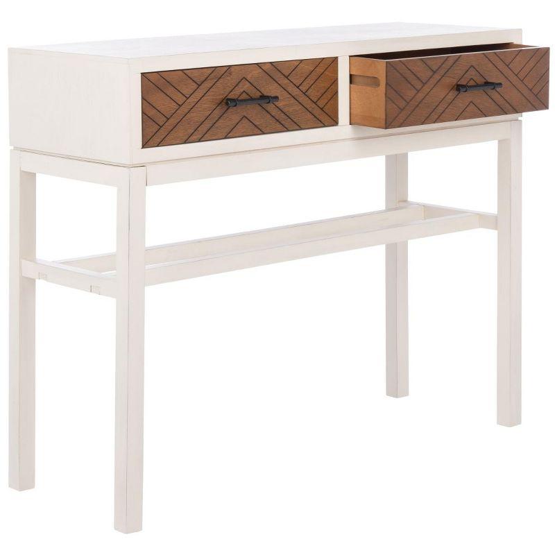 Ajana 2 Drawer Console Table - CNS5709C - Off-White - Safavieh