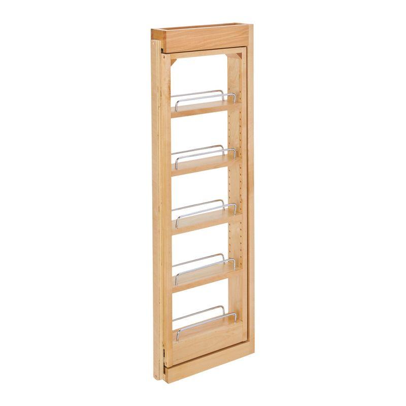 Natural Maple 36" Pull-Out Wall Filler Cabinet Organizer