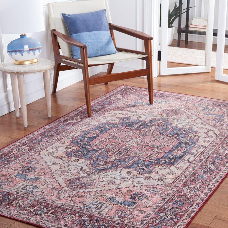 Ivory Elegance 4' x 6' Synthetic Hand-Knotted Area Rug