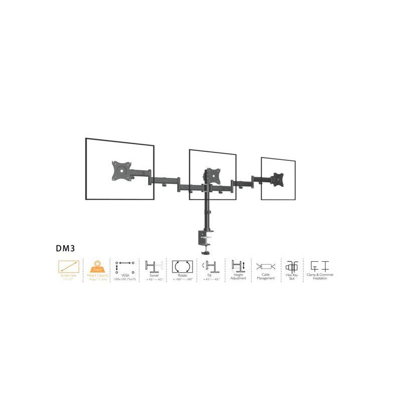 Rocelco Multi-Screen Desktop Mount