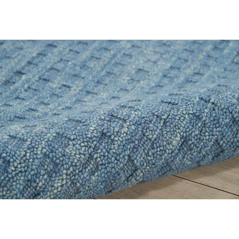 Nourison Perris Textured Indoor Area Rug Denim 5' x 7'6"