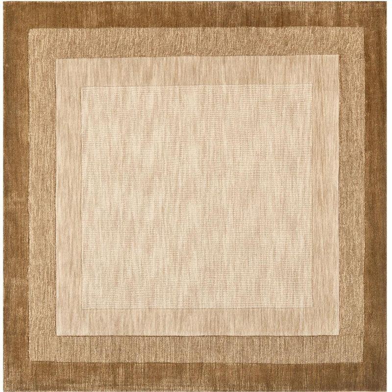 Impressions IM821 Hand Loomed Area Rug - Beige/Brown - 6'x6' - Safavieh